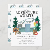 Budget Avontuur wacht op autobomen Camping Verjaar (Voorkant / Achterkant)