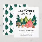 Budget Avontuur wacht Tent Beer Camping Verjaardag (Voorkant / Achterkant)