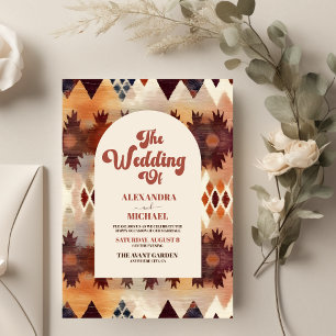 Budget Aztec Tribal Bruin Etnisch Western Huwelijk