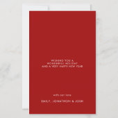 Budget Baby 1e kerstfeestdag Foto platte Kaart (Achterkant)