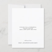 Budget Baby 1e kerstfoto Small Flat Kaart (Achterkant)