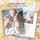 Budget baby 2 foto's script dank je kaartje flyer