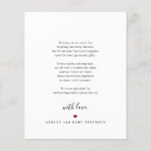 Budget baby 3 fotocollage bedankt kaart (Achterkant)