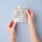 Budget baby 4 foto's script bedankkaart flyer (Hand)