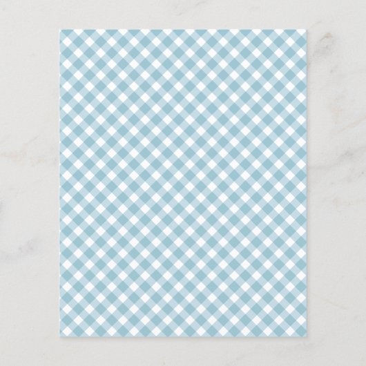 Budget Baby BBQ Blue Co-ed Baby shower Invitation (Achterkant)