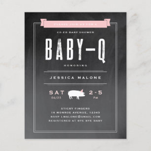 Budget Baby BBQ Roze Gezamenlijke Baby Shower Uitn