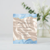 Budget Baby Blauw Goud Agaat Ivoor Zijde Huwelijk (Staand voorkant)