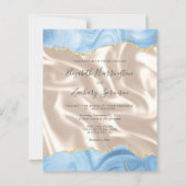 Budget Baby Blauw Goud Agaat Ivoor Zijde Huwelijk (Voorkant)