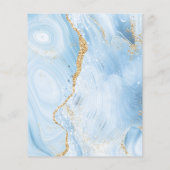 Budget Baby Blue Gold Agate Weddenschap (Achterkant)