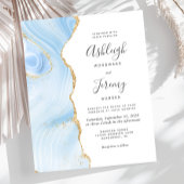 Budget Baby Blue Gold Agate Weddenschap