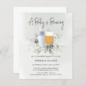 Budget Baby Brewing Greenery Boy Baby shower (Voorkant / Achterkant)