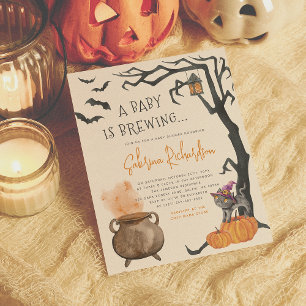 Budget Baby brouwt schattig Halloween Baby shower