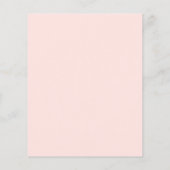 Budget Baby Brunch Waterverf Floral Uitnodiging Flyer (Achterkant)