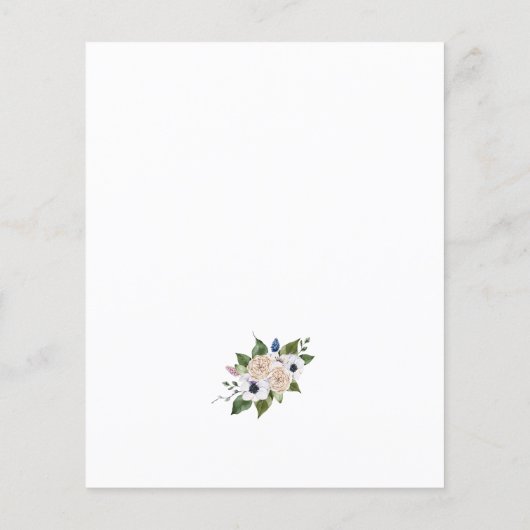 Budget Baby Duck & Easter Egg Floral Easter Flyer (Achterkant)