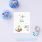 Budget Baby Duck & Easter Egg Floral Easter Flyer (Enkel)