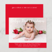 Budget Baby Eerste Kerst FOTO Brief (Voorkant / Achterkant)