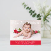 Budget Baby Eerste Kerst FOTO Brief (Staand voorkant)