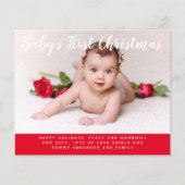 Budget Baby Eerste Kerst FOTO Brief (Voorkant)
