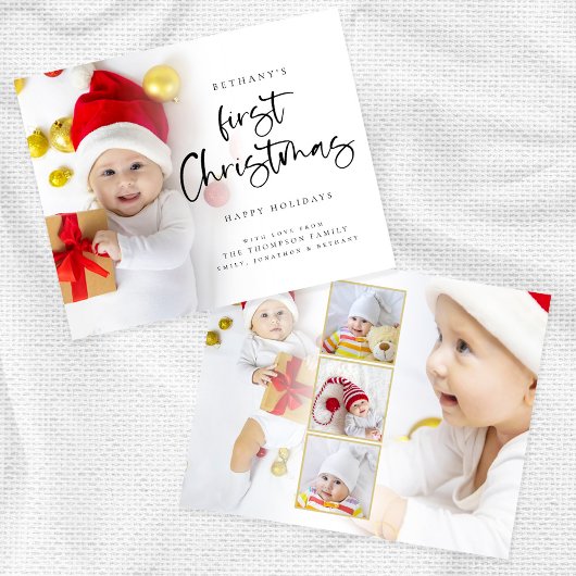 Budget Baby Eerste Kerstmis 6 Fotovakantie Kaart
