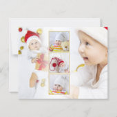 Budget Baby Eerste Kerstmis 6 Fotovakantie Kaart (Achterkant)