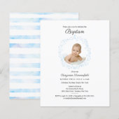 Budget Baby Foto Baptism Religious Event Invite (Voorkant / Achterkant)