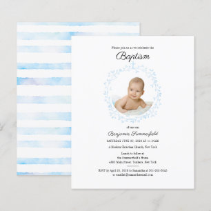 Budget Baby Foto Baptism Religious Event Invite