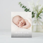 Budget Baby Foto Dank u geboorteaankondiging (Staand voorkant)