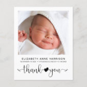 Budget Baby Foto geboorteaankondiging (Voorkant)