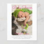 BUDGET Baby Girls Foto aankondiging Kaarten (Voorkant)