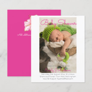 BUDGET Baby Girls Foto aankondiging Kaarten