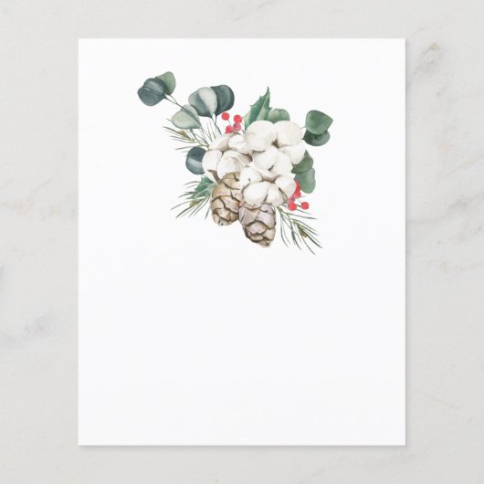 Budget Baby Het is koud buiten het baby shower van (Achterkant)