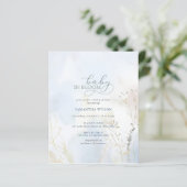 Budget Baby in Bloom Blue Floral Boy Baby shower (Staand voorkant)