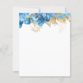 Budget Baby in Bloom Blue Floral Boys Baby shower (Achterkant)