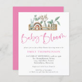 Budget Baby in Bloom Boho Baby roze douche (Voorkant / Achterkant)