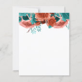 Budget Baby in Bloom Coral Blauwgroen Floral Baby  (Achterkant)