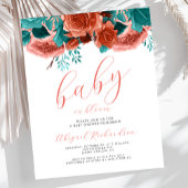 Budget Baby in Bloom Coral Blauwgroen Floral Baby 