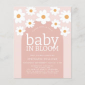 Budget Baby in Bloom Daisy Baby shower Invitation (Voorkant)