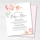 Budget Baby in Bloom Floral Shower Invitation