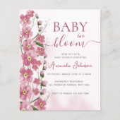 Budget Baby in Bloom Girl Roze Bloemdouche (Voorkant)