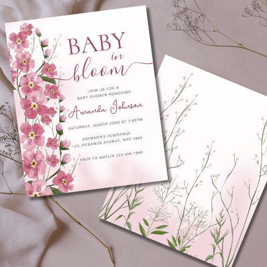 Budget Baby in Bloom Girl Roze Bloemdouche