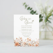 Budget Baby in Bloom Meisje Boho Baby shower Uitno (Staand voorkant)