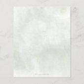 Budget Baby in Bloom Pink Floral Girl Baby shower (Achterkant)