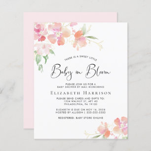 Budget Baby in Bloom Pink Floral Shower by Mail