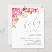 Budget Baby in Bloom Roze Bloemen Meisjes Baby sho (Voorkant)