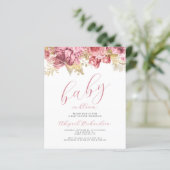 Budget Baby in Bloom Roze Meisjes Bloemen Baby sho (Staand voorkant)