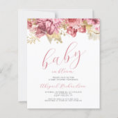 Budget Baby in Bloom Roze Meisjes Bloemen Baby sho (Voorkant)