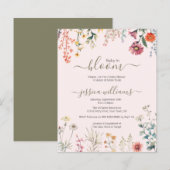 Budget Baby in Bloom Wildflower Baby shower (Voorkant / Achterkant)