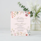 Budget Baby in Bloom Wildflower Baby shower (Staand voorkant)