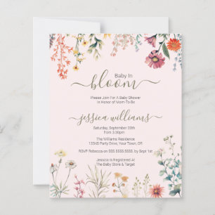 Budget Baby in Bloom Wildflower Baby shower