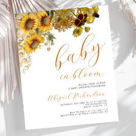 Budget Baby in Bloom Zonnebloemen Floral Baby show